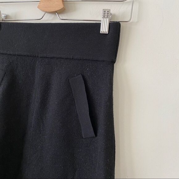 Nwot-Club Monaco Wool High Rise Slit Skirt - Picture 5 of 8